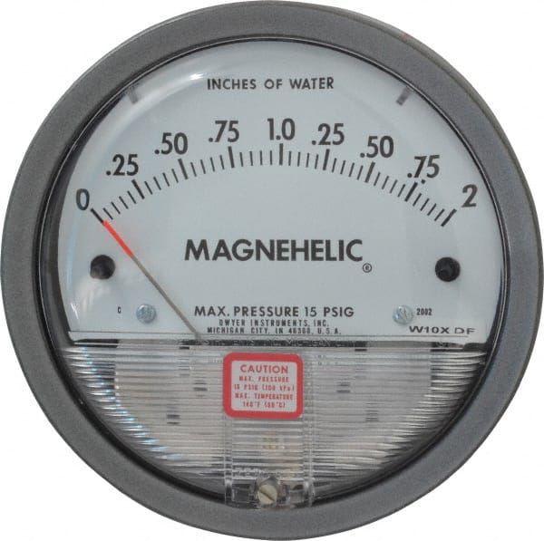 Dwyer - 15 Max psi, 2% Accuracy, NPT Thread Air Filter Kit - 1/8 Inch Thread, 2 Inch Water Column, 140°F Max - Exact Tooling