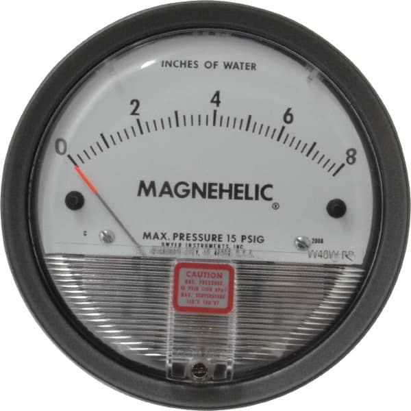 Dwyer - 15 Max psi, 2% Accuracy, NPT Thread Air Filter Kit - 1/8 Inch Thread, 8 Inch Water Column, 140°F Max - Exact Tooling