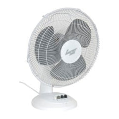 Comfort Zone - 12" Blade, 210 Max CFM, Table Fan - 0.31 Amps, 120 Volts, 3 Speed - Exact Tooling