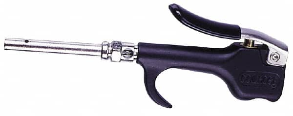 Coilhose Pneumatics - Safety Extension Tube Thumb Lever Blow Gun - 1/4 NPT, 36" Tube Length, Zinc - Exact Tooling