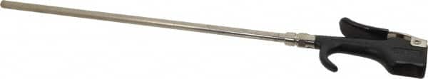 Coilhose Pneumatics - Safety Extension Tube Thumb Lever Blow Gun - 1/4 NPT, 12" Tube Length, Zinc - Exact Tooling