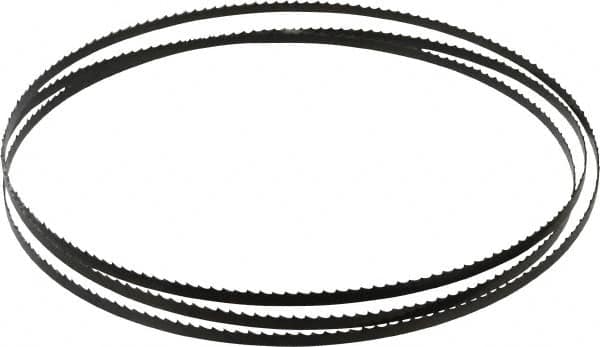 Disston - 6 TPI, 6' 8" Long x 1/4" Wide x 0.025" Thick, Welded Band Saw Blade - Carbon Steel, Toothed Edge, Raker Tooth Set, Flexible Back, Contour Cutting - Exact Tooling