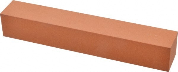 Norton - 6" Long x 1" Wide x 1" Thick, Aluminum Oxide Sharpening Stone - Square, Fine Grade - Exact Tooling
