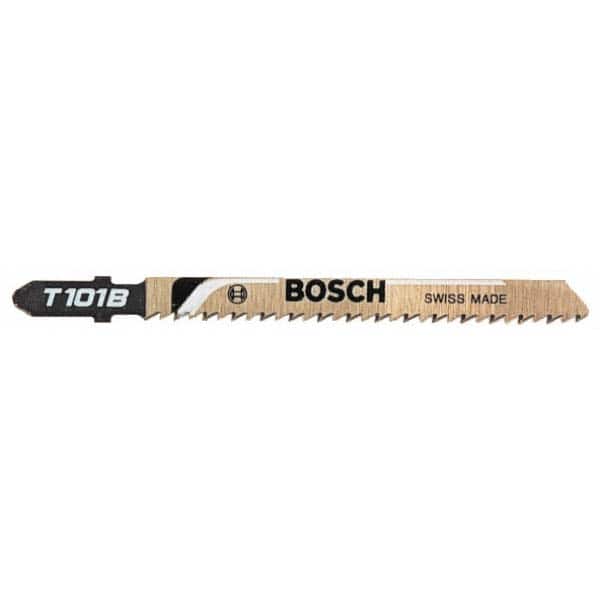 Bosch - 3-5/8" Long, 17 to 24 Teeth per Inch, High Speed Steel Jig Saw Blade - Exact Tooling