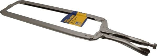 Irwin - 24" OAL C-Clamp Locking Pliers - 15-1/2" Jaw Depth, 12-1/2" Jaw Opening - Exact Tooling