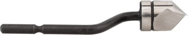 Noga - 3/8" Max Head Diam Countersink Blade - High Speed Steel, Right Handed Blade, Compatible with NogaGrip-1 Handle & RotoDrive Holder, for Hole Inner Surface & Outer Edge - Exact Tooling