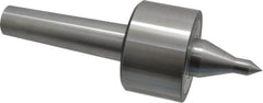 Riten - MT4 Taper Shank, 3" Head Diam 6,000 Lb Capacity Live Center - 4,000 Max RPM, 1-31/32" Head Length, 1/2" Point Diam, 2.2188" Point Len, 1,100 Lb Max Workpc, 8-5/8" OAL, 13/16" Long Tip, Long Point - Exact Tooling