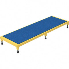 Vestil - 5" High x 24" Wide x 72" Deep, Yellow Step Stand - Steel, 500 Lb Capacity - Exact Tooling