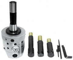 Interstate - 90mm Body Diam, Automatic Offset Boring & Facing Head - 10mm to 200mm Bore Diam, 3/4" Bar Hole Diam - Exact Tooling