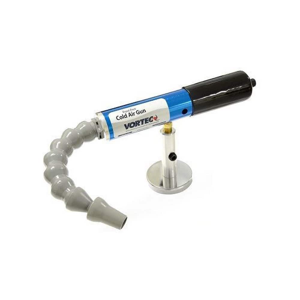 Vortec - Cold Air Coolant Systems; Type: Frost Free Cold Air Gun System ; Air Capacity (BTU/Hr): 2500 ; Hose Length (Inch): 9 ; Hose Inside Diameter (Inch): 3/8 ; Number of Outlets: 1.000 ; Tank/Unit Length (Inch): 10-5/8 - Exact Tooling