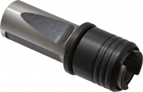 Bilz - 1" Straight Shank Diam Rigid Tapping Adapter - #0 to 9/16" Tap Capacity, 1.457" Projection, Size 1 Adapter, Quick Change, Through Coolant - Exact Tooling