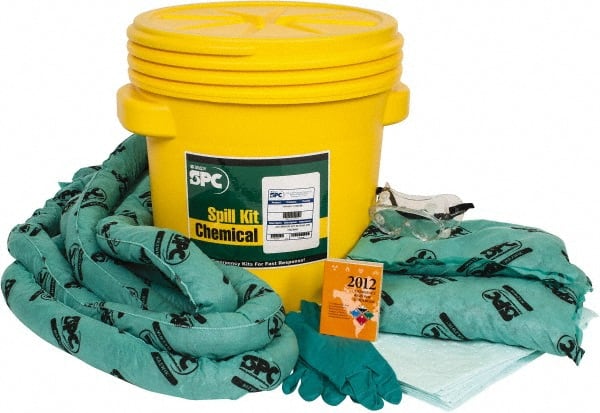 Brady SPC Sorbents - 15 Gal Capacity Hazardous Materials Spill Kit - 20 Gal Polyethylene Lab Pack - Exact Tooling