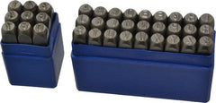 Value Collection - 36 Piece, 1/4" Character Steel Stamp Set - Letters & Figures, Economy - Exact Tooling
