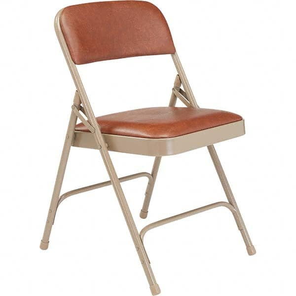 National Public Seating - Folding Chairs Pad Type: Folding Chair w/Vinyl Padded Seat Material: Vinyl; Steel - Exact Tooling