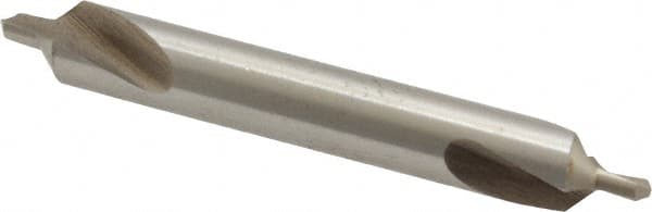 Interstate - #3 Plain Cut 90° Incl Angle High Speed Steel Combo Drill & Countersink - Exact Tooling