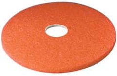 3M - Spray Buffing Pad - 16" Machine, Red Pad, Polyester - Exact Tooling