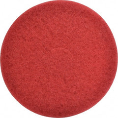 3M - Spray Buffing Pad - 14" Machine, Red Pad, Polyester - Exact Tooling