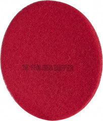 3M - Spray Buffing Pad - 19" Machine, Red Pad, Polyester - Exact Tooling
