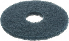 3M - Scrubbing Pad - 12" Machine, Blue Pad, Nylon & Polyester - Exact Tooling