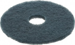 3M - Scrubbing Pad - 14" Machine, Blue Pad, Nylon & Polyester - Exact Tooling