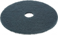 3M - Scrubbing Pad - 20" Machine, Blue Pad, Nylon & Polyester - Exact Tooling
