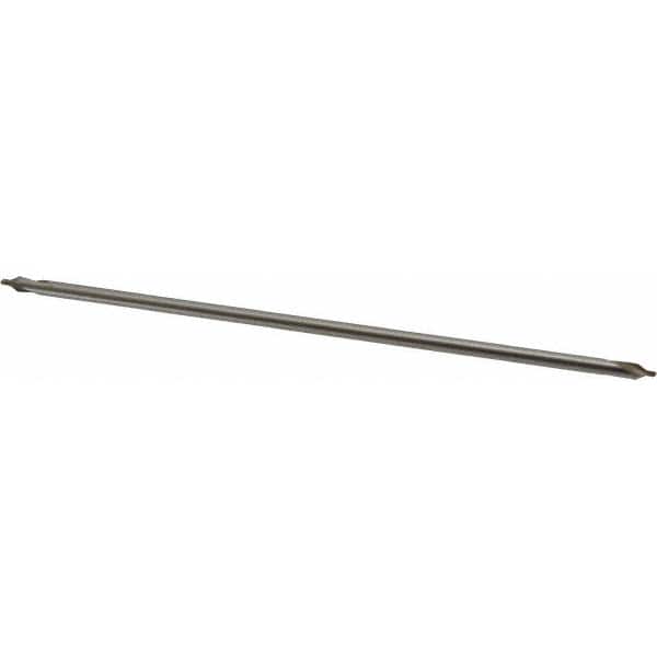 Interstate - #1 Plain Cut 60° Incl Angle High Speed Steel Combo Drill & Countersink - Exact Tooling