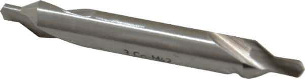 Interstate - #3 Plain Cut 60° Incl Angle Cobalt Combo Drill & Countersink - Exact Tooling