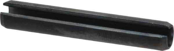 Value Collection - 8mm Diam x 50mm Long Slotted Spring Pin - Grade 1070-1080 Steel, Plain Finish - Exact Tooling
