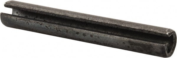 Value Collection - 8mm Diam x 55mm Long Slotted Spring Pin - Grade 1070-1080 Steel, Plain Finish - Exact Tooling