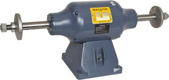 Baldor - 10" Wheel Diam x 1-1/4" Wheel Width, 1-1/2 hp Buffer - 7/8" Arbor Hole Diam, 1 Phase, 3,600 Max RPM, 115/230 Volts - Exact Tooling