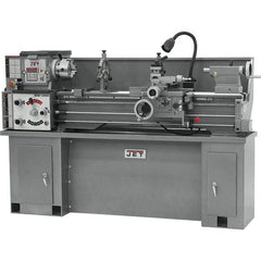 Jet - 13" Swing, 120" Between Centers, 230 Volt, Single Phase Bench Lathe - 5MT Taper, 2 hp, 70 to 1,600 RPM, 1-3/8" Bore Diam - Exact Tooling