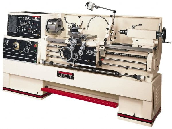 Jet - 16" Swing, 60" Between Centers, 230/460 Volt, Triple Phase Engine Lathe - 7MT Taper, 7-1/2 hp, 25 to 1,800 RPM, 3-1/8" Bore Diam, 44" Deep x 66" High x 115-1/2" Long - Exact Tooling