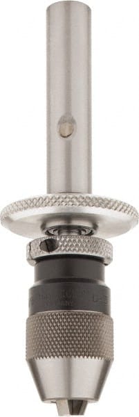 Royal Products/Albrecht - 1/2 Inch Shank Diameter Straight Shank Micro Drill Chuck Adapter and Chuck - 1/8 Inch Drill Chuck Capacity, 3/4 Inch Width - Exact Tooling