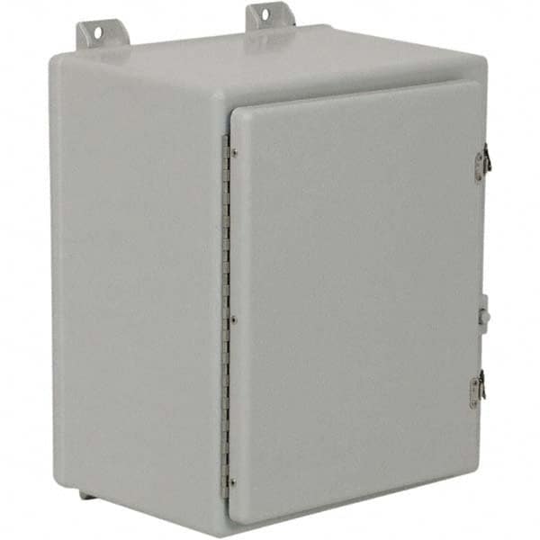 Wiegmann - NEMA 4X Fiberglass Standard Enclosure with Continuous Hinge Cover - Exact Tooling