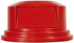 Rubbermaid - Round Lid for Use with 55 Gal Round Trash Cans - Red, Polyethylene, For 2655 Brute Trash Cans - Exact Tooling