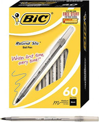 Bic - Ball Point Round Stick Grip Pen - Black - Exact Tooling