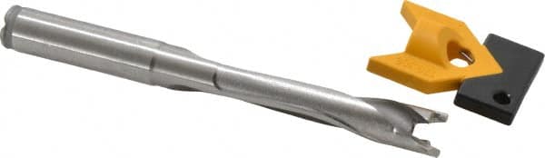 Kennametal - 12.5 to 12.99mm Diam, 5xD, 65.02mm Max Depth, 1/2" Shank Diam, 79.5mm Flute, 130.18mm OAL, Replaceable Tip Drill - KTIP05000HP Insert, O Seat Size, Series KenTIP - Exact Tooling