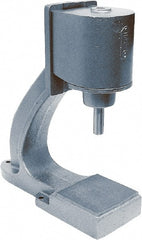 Mead - 1-1/4" Ram, 8-9/16" Throat Depth, 1-3/4 Ton Pneumatic Arbor Press - 9-15/16" Max Work Height x 8" Max Work Width, 6" Base Width x 19-1/2" Base Depth - Exact Tooling