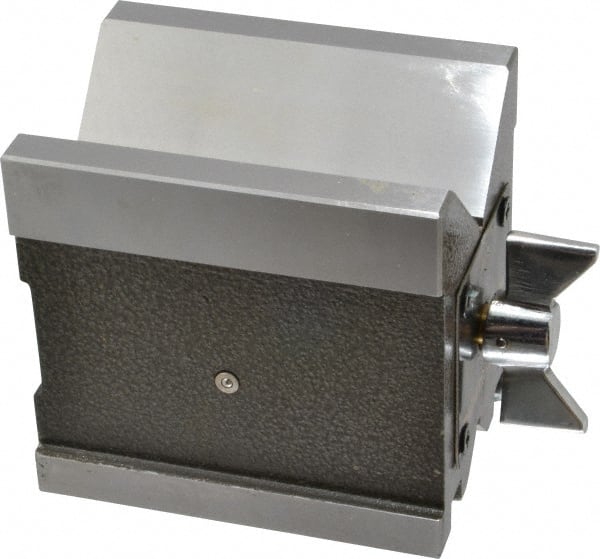 Value Collection - 4.76 to 2-3/4" Capacity, 90° Angle, Steel V-Block - 4" Long x 3" Wide x 3-3/4" High, Sold as Individual - Exact Tooling