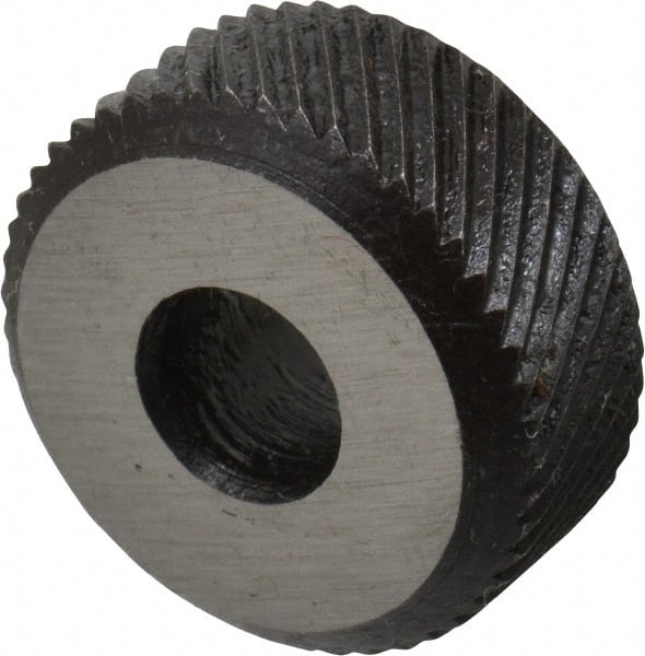 Value Collection - 1/4 Inch Face Width, 3/4 Inch Diameter, High Speed Steel Knurl Wheel Set - 1/4 Inch Hole Diameter, Beveled Face Knurl, Left and Right Hand Diagonal Pattern, Form - Exact Tooling