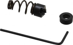 Burr-Bit - #10" Tap Compatibility, 11/64" Collar Thickness, 3 Tap Flutes, Deburring Tap Attachment - 3/8" Outside Diam, 120° Included Angle, High Speed Steel - Exact Tooling