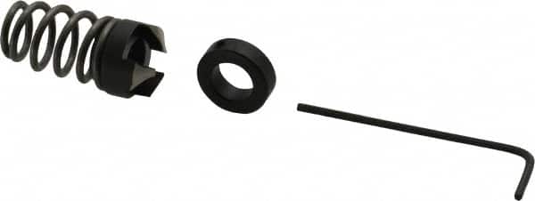 Burr-Bit - 5/16" Tap Compatibility, 11/64" Collar Thickness, 1-1/4" Relaxed Length, 3 Tap Flutes, Deburring Tap Attachment - 9/16" Outside Diam, 120° Included Angle, High Speed Steel - Exact Tooling