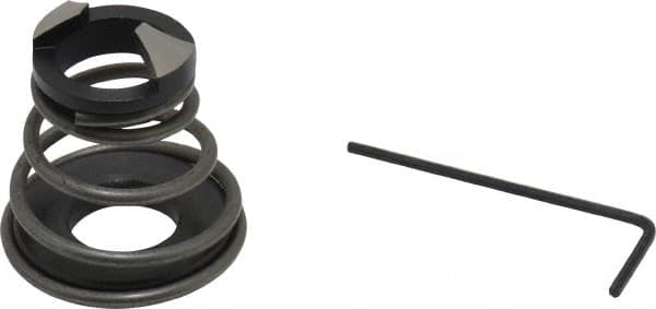 Burr-Bit - 1/4" Tap Compatibility, 1/4" Collar Thickness, 3/4" Compressed Length, 2 Tap Flutes, Deburring Tap Attachment - 0.812" Outside Diam, High Speed Steel - Exact Tooling