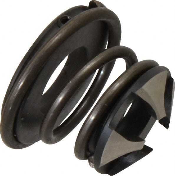 Burr-Bit - 3/8" Tap Compatibility, 3/8" Collar Thickness, 4 Tap Flutes, Deburring Tap Attachment - 1-1/8" Outside Diam, High Speed Steel - Exact Tooling