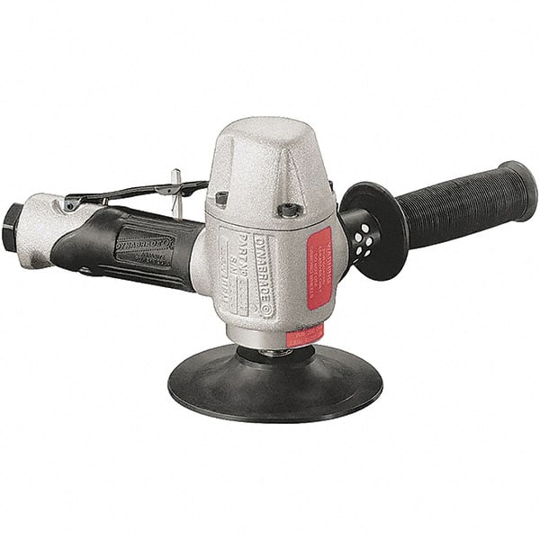 Dynabrade - 4-1/2 to 5" Disc, 11,000 RPM, Pneumatic Handheld Disc Sander - 36 CFM, 1/2 NPT Inlet, 1.2 hp, 90 psi - Exact Tooling