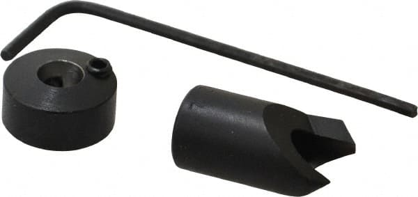 Vernon - 3/8" Cutter Diam, #7 Drill Combatibility, 1/4" Collar Thickness, Adjustable Depth Drill Countersink - Exact Tooling