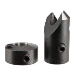 Vernon - 3/8" Cutter Diam, #10 Drill Combatibility, 1/4" Collar Thickness, Adjustable Depth Drill Countersink - Exact Tooling