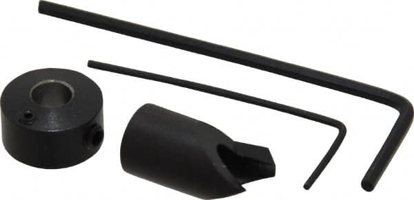 Vernon - 5/16" Cutter Diam, #18 Drill Combatibility, 1/4" Collar Thickness, Adjustable Depth Drill Countersink - Exact Tooling