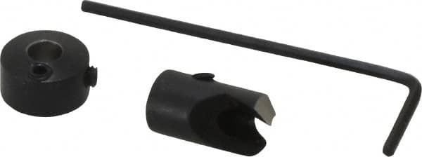 Vernon - 5/16" Cutter Diam, #19 Drill Combatibility, 1/4" Collar Thickness, Adjustable Depth Drill Countersink - Exact Tooling