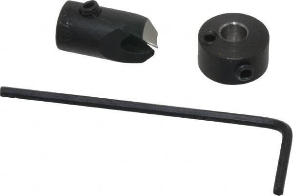 Vernon - 5/16" Cutter Diam, #20 Drill Combatibility, 1/4" Collar Thickness, Adjustable Depth Drill Countersink - Exact Tooling